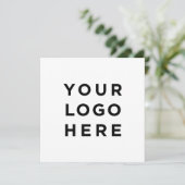 Aangepaste logo en moderne tekst voor vierkante ui (Staand voorkant)