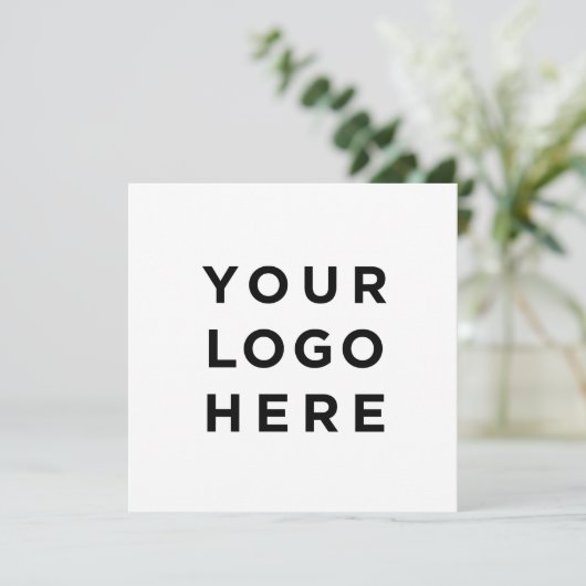 Aangepaste logo en moderne tekst voor vierkante ui (Staand voorkant)