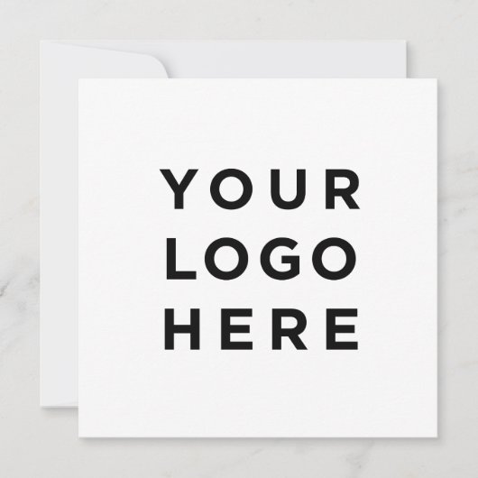 Aangepaste logo en moderne tekst voor vierkante ui (Voorkant)