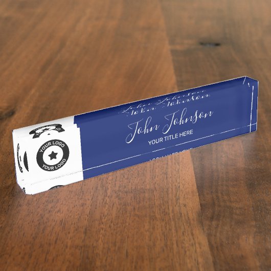 Aangepaste Logo en naam legant Naambordje (Zijkant)