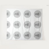 Aangepaste Logo en/of Tekststap en Achtergrond her Wandkleed (Voorkant (horizontaal))