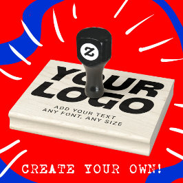 Aangepaste Logo en professionele Sjabloon voor tek Rubberstempel