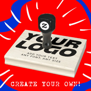Aangepaste Logo en professionele Sjabloon voor tek Rubberstempel