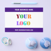 Aangepaste Logo en QR Code Business Flyer Sjabloon (Enkel)