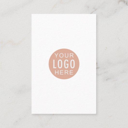 Aangepaste Logo en QR Code DIY Modern Visitekaartje (Achterkant)