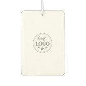 Aangepaste Logo en QR Code Portret Rechthoek Luchtverfrisser (Voorkant)