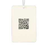 Aangepaste Logo en QR Code Portret Rechthoek Luchtverfrisser (Achterkant)