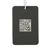 Aangepaste Logo en QR Code Portret Rechthoek Luchtverfrisser (Achterkant)