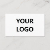 Aangepaste Logo- en QR-code-sjabloon voor visiteka Visitekaartje (Achterkant)