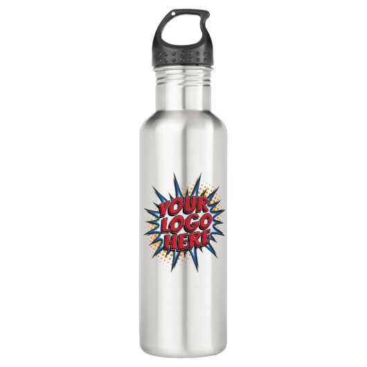 Aangepaste Logo en QR Code Upload Waterfles Waterfles (Voorkant)