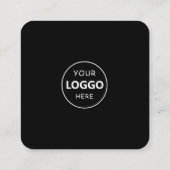 Aangepaste Logo en QR Code Vierkante Visitekaartje (Achterkant)
