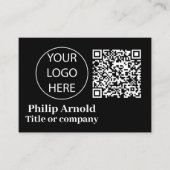 Aangepaste Logo en QR-code Visitekaartje (Voorkant)