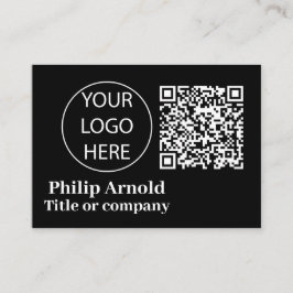 Aangepaste Logo en QR-code Visitekaartje