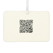 Aangepaste Logo en QR-coderechthoek Luchtverfrisser (Achterkant)