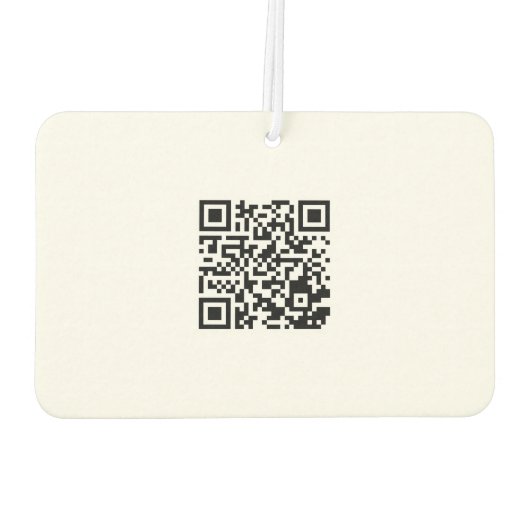 Aangepaste Logo en QR-coderechthoek Luchtverfrisser (Achterkant)