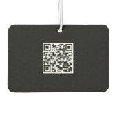 Aangepaste Logo en QR-coderechthoek Luchtverfrisser (Achterkant)