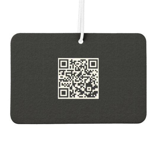 Aangepaste Logo en QR-coderechthoek Luchtverfrisser (Achterkant)