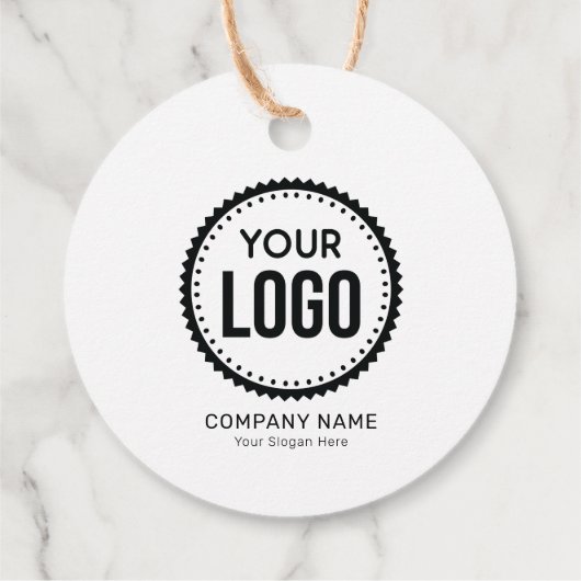 Aangepaste Logo en slogan voor bedrijven met speci Bedankjes Labels (Achterkant)