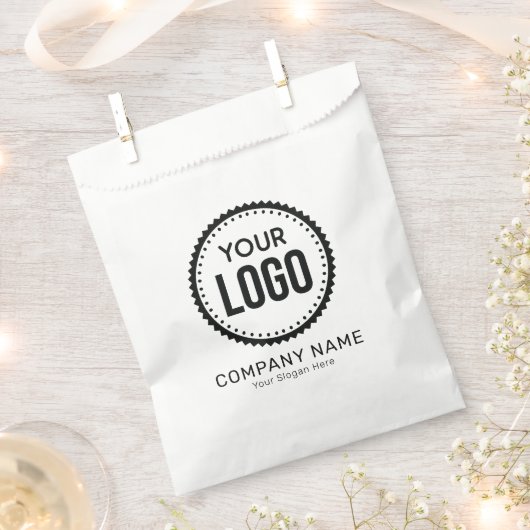 Aangepaste Logo en slogan voor bedrijven met speci Bedankzakje (Geknipt)