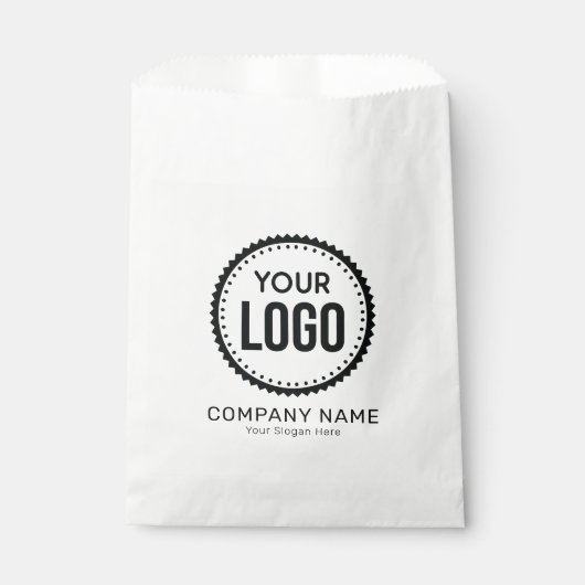 Aangepaste Logo en slogan voor bedrijven met speci Bedankzakje (Voorkant)