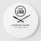 Aangepaste Logo en slogan voor bedrijven met speci Grote Klok (Voorkant)