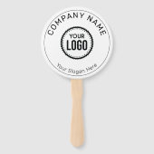 Aangepaste Logo en slogan voor bedrijven met speci Handwaaier (Achterkant)