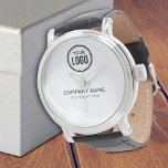 Aangepaste Logo en slogan voor bedrijven met speci Horloge<br><div class="desc">Personaliseer een Horloge met deze eenvoudige en minimalistische sjabloon, en promoot uw Bedrijf of Zaken om lood te verhogen en meer verkoop te produceren. Voeg uw details toe, Al tekststijl, kleuren, grootte kunnen worden gewijzigd om uw behoeften te passen. Neem contact met me op als je hulp of overeenkomende objecten...</div>