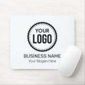 Aangepaste Logo en slogan voor bedrijven met speci Muismat (Met muis)