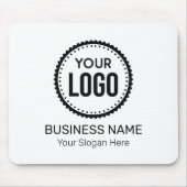 Aangepaste Logo en slogan voor bedrijven met speci Muismat (Voorkant)