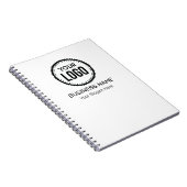Aangepaste Logo en slogan voor bedrijven met speci Notitieboek (Rechterzijde)
