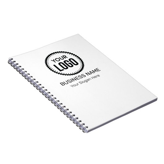 Aangepaste Logo en slogan voor bedrijven met speci Notitieboek (Rechterzijde)