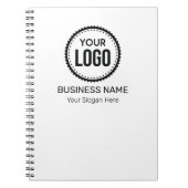 Aangepaste Logo en slogan voor bedrijven met speci Notitieboek (Voorkant)