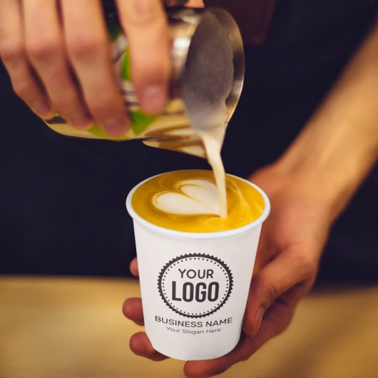 Aangepaste Logo en slogan voor bedrijven met speci Papieren Bekers