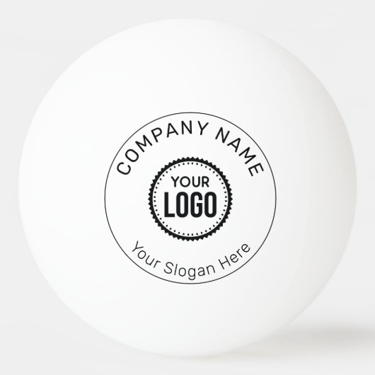 Aangepaste Logo en slogan voor bedrijven met speci Pingpongbal (Voorkant)