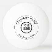 Aangepaste Logo en slogan voor bedrijven met speci Pingpongbal (Achterkant)