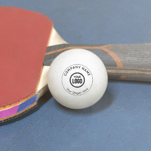 Aangepaste Logo en slogan voor bedrijven met speci Pingpongbal
