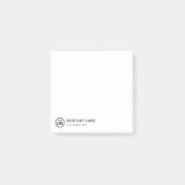 Aangepaste Logo en slogan voor bedrijven met speci Post-it® Notes (Voorkant)