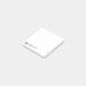 Aangepaste Logo en slogan voor bedrijven met speci Post-it® Notes (Schuin)