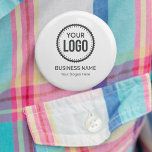 Aangepaste Logo en slogan voor bedrijven met speci Ronde Button 5,7 Cm<br><div class="desc">Pas een knoop met deze eenvoudige en minimalistische sjabloon aan, en promoot uw Bedrijf of Zaken om lood te verhogen en meer verkoop te produceren. Voeg uw details toe, Al tekststijl, kleuren, grootte kunnen worden gewijzigd om uw behoeften te passen. Neem contact met me op als je hulp of overeenkomende...</div>