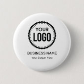 Aangepaste Logo en slogan voor bedrijven met speci Ronde Button 5,7 Cm (Voorkant)