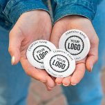 Aangepaste Logo en slogan voor bedrijven met speci Ronde Button 7,6 Cm<br><div class="desc">Personaliseer een Button met deze eenvoudige en minimalistische sjabloon, en promoot uw Bedrijf of Zaken om lood te verhogen en meer verkoop te produceren. Voeg uw details toe, Al tekststijl, kleuren, grootte kunnen worden gewijzigd om uw behoeften te passen. Neem contact met me op als je hulp of overeenkomende objecten...</div>