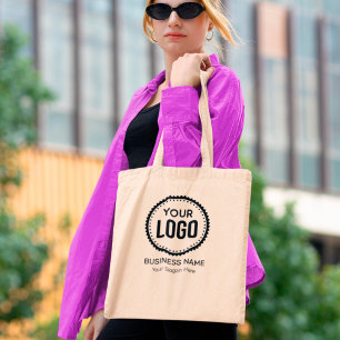 Aangepaste Logo en slogan voor bedrijven met speci Tote Bag