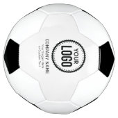 Aangepaste Logo en slogan voor bedrijven met speci Voetbal (Gedraaid)