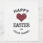 Aangepaste Logo en snelle tekst Eenvoudig Wijn Etiket (Enkel label)