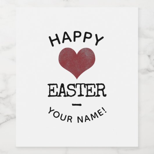 Aangepaste Logo en snelle tekst Eenvoudig Wijn Etiket (Enkel label)