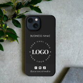 Aangepaste Logo en sociale media voor bedrijven iPhone Hoesje