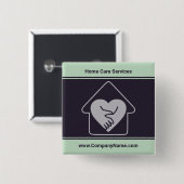 Aangepaste Logo en speciale acties voor aangepaste Vierkante Button 5,1 Cm (Voorkant /achterkant)