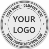 Aangepaste Logo en Sticker voor tekstpromotie (Voorkant)
