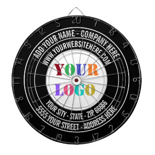 Aangepaste Logo en tekst Business Dart Board Sjabl Dartbord