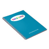 Aangepaste Logo en tekst Business Notitieboek uw k (Rechterzijde)